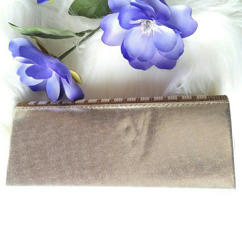 Sophia Collection Gold Stone & Pearl Clutch Bag - Picture 8 of 8